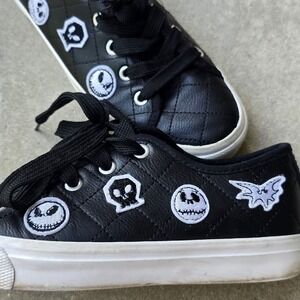 Disney Tim Burton's The Night Before Christmas Faux Leather Patchwork Sneakers